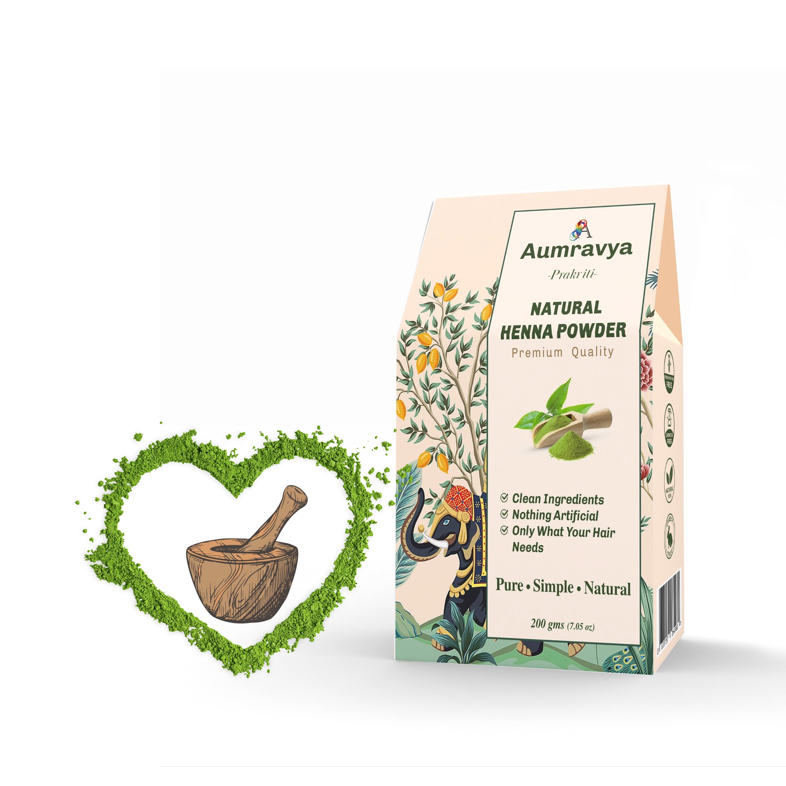 Henna powder for hair nourishes conditions, chemical free hair conditioner 200gm-picture-45