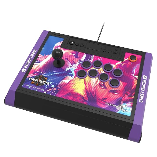 HORI PlayStation 5 Fighting Stick Alpha Street Fighter 6 Edition - Tournament Grade Fightstick for PS5 PS4 PC