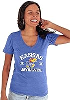 Vista 13 de Blue 84 NCAA Camiseta de mujer de tres combinaciones con mascota