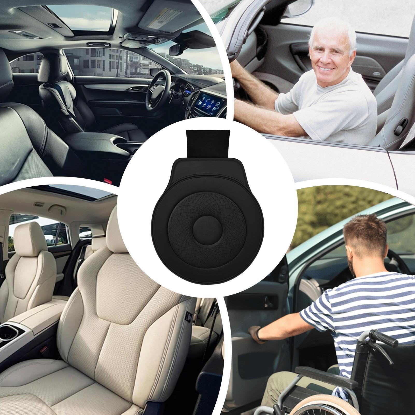 Cojín giratorio para asiento de coche para personas mayores