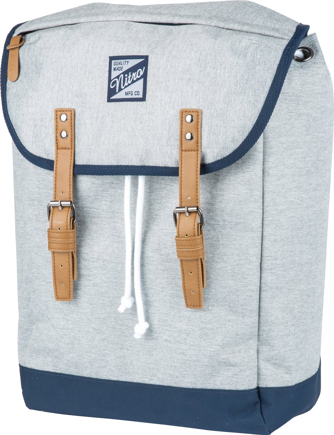 VENICE URBANER FREIZEIT DAMEN HERREN RUCKSACK IM RETRO LOOK MIT GEPOLSTERTEM 15'' LAPTOP FACH SCHULRUCKSACK WANDERRUCKSACK STREETPACK, Morning Mist, 28 L, 560 g, 1151-878035_1969
