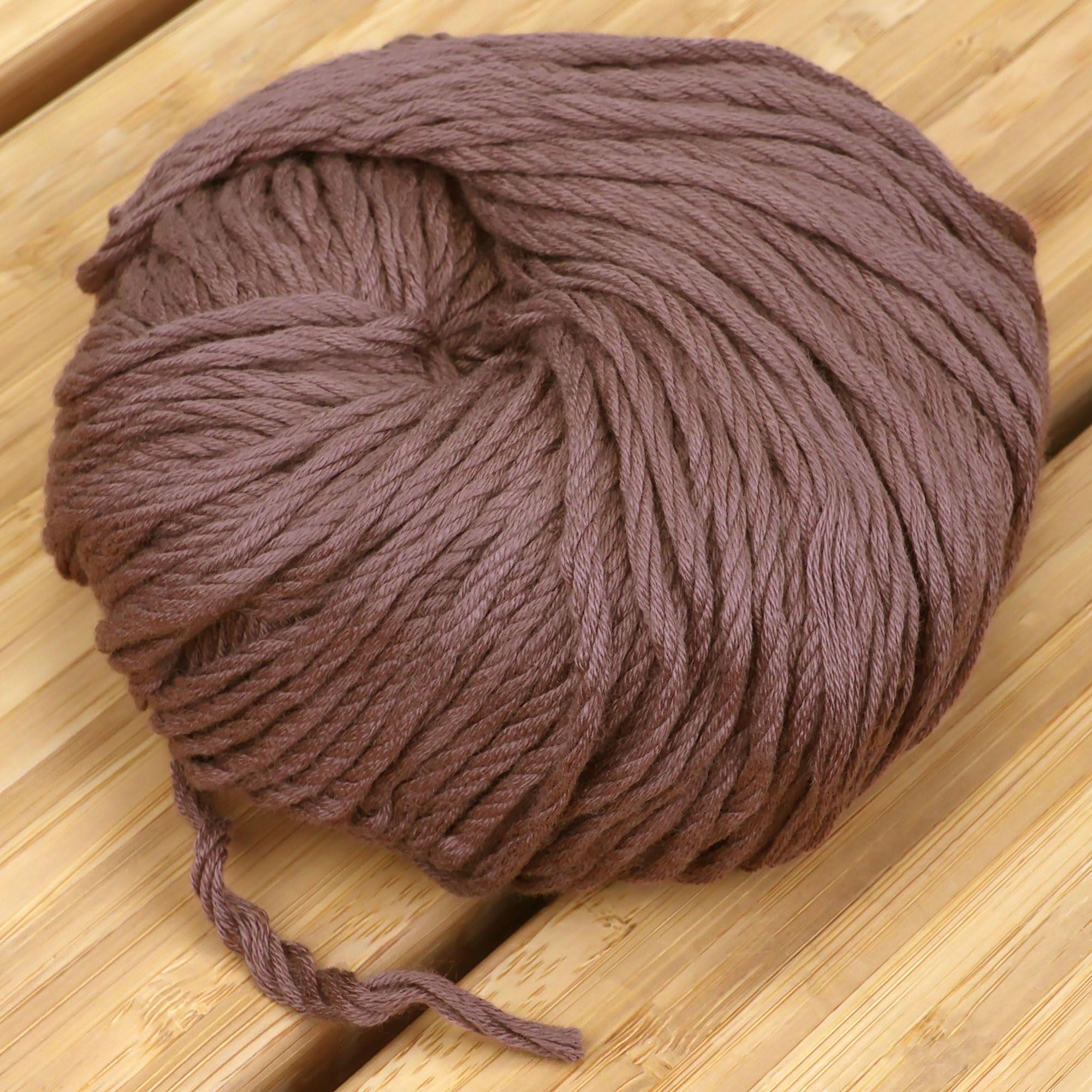JubileeYarn Bamboo Cotton Chunky Yarn - 100g/Ball - Caffé Mocha - 2 Balls, 413 Caffé Mocha - Image 3