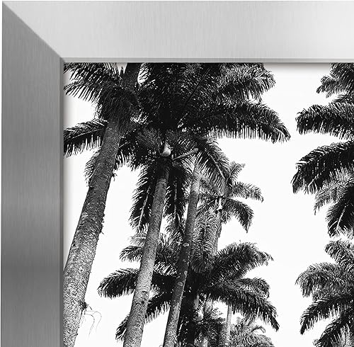 Vista 602 de Americanflat - Marco para póster de 71 x 74 cm con plexiglás pulido, portarretratos negro de madera industrializada, Epic Collection, marco ancho