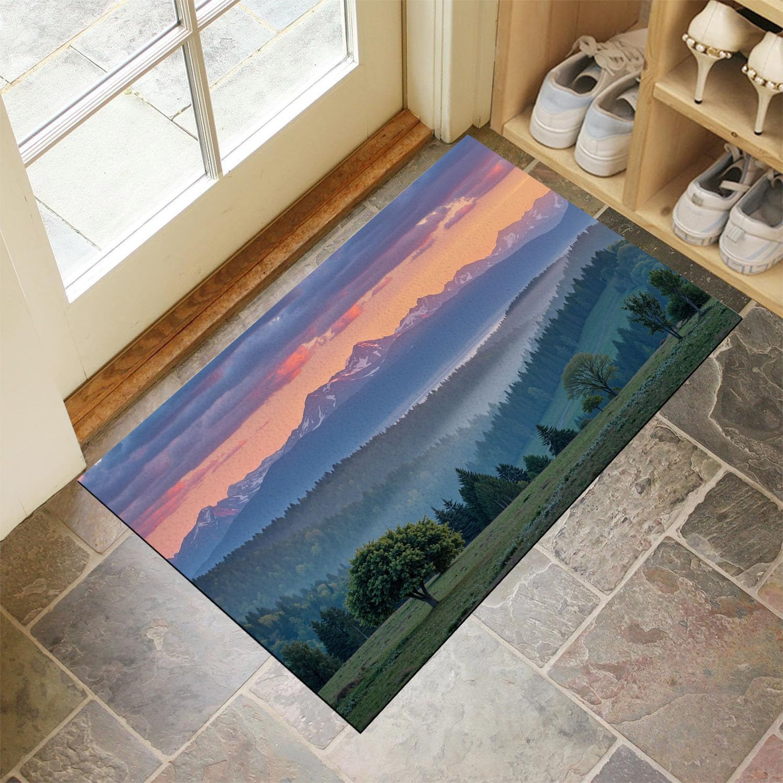 Paillasson montagnes de Snežna au design élégant et finition soignée