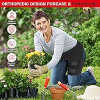 Vista 5 de Soporte de cadera para aliviar el dolor de ciática, envoltura de compresión de isquiotibiales para nervio ciático, muslo, tensión flexora de cadera