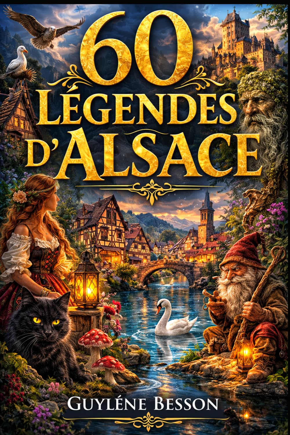 60 Légendes d'Alsace: Mystères des Vosges et Folklore Rhénan : Un Recueil Ancestral de Traditions Secrètes et d'Histoires de Terroir – Édition ... et blanc (Collection Légendes et Terroirs)