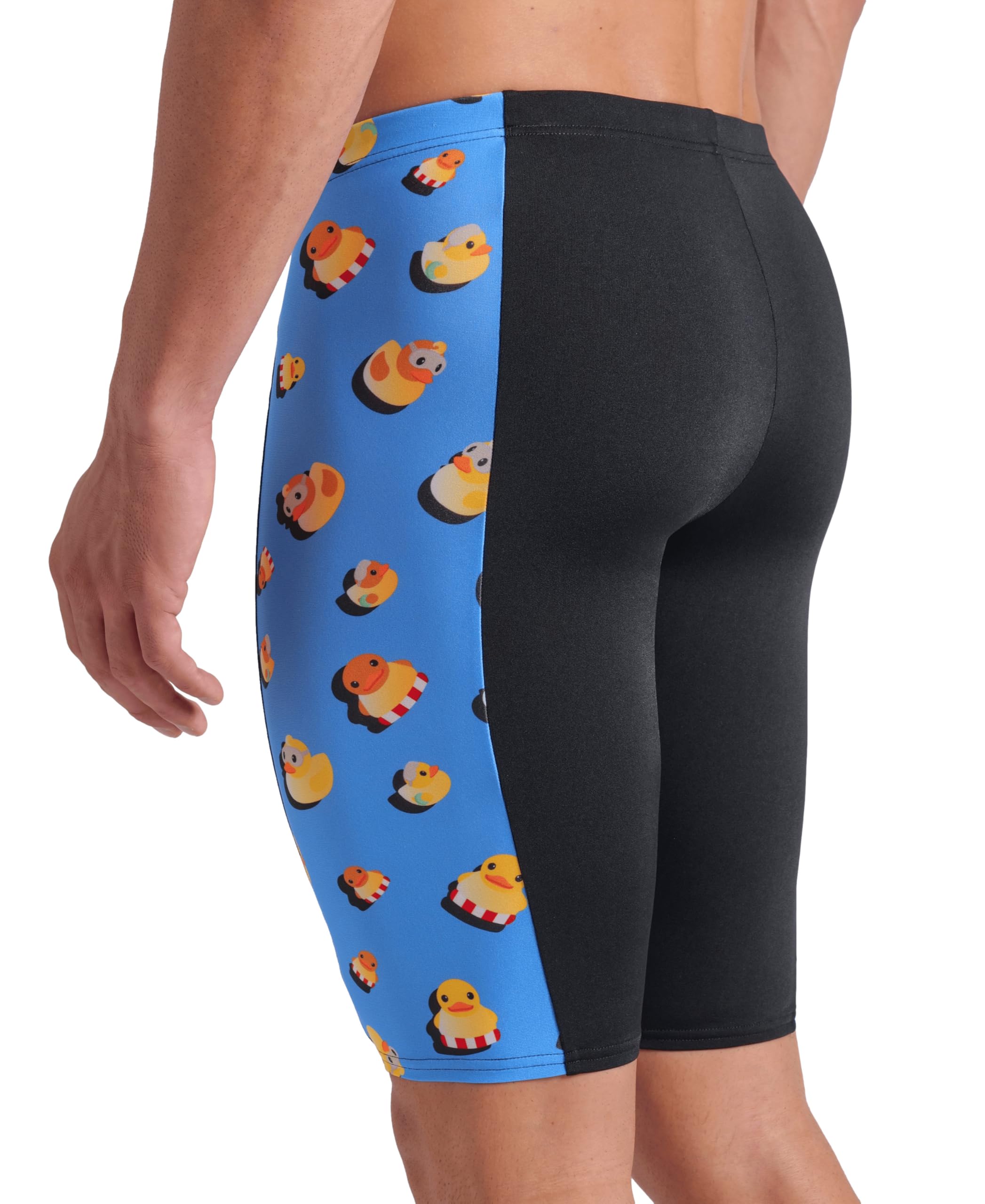 ARENA Performance Men's Ducks Swim Jammer Athletic Swimwear Professional Training Suit Bañador para Hombre