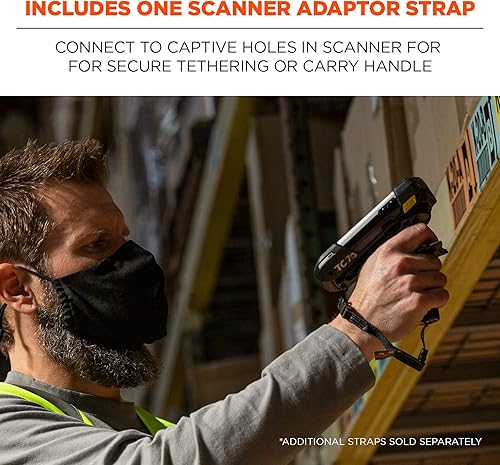Miniatura 4 de Ergodyne Squids 3135 - Cinturón escáner de código de barras con gancho, incluye correa de transporte para escáneres de código de barras, negro,