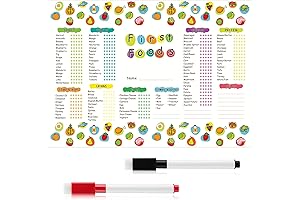 9.84 x 13.78 Inch Baby Foods Tracker Fridge Magnet