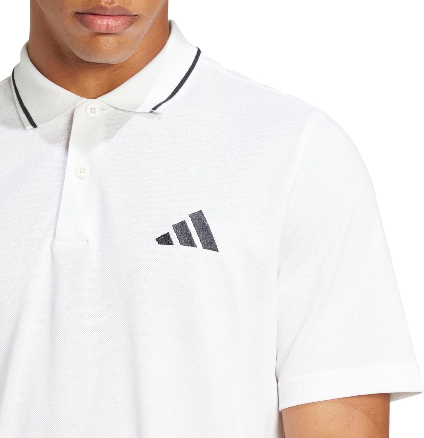 Adidas Mens Essentials Small Logo Pique Polo Shirt - Image 5