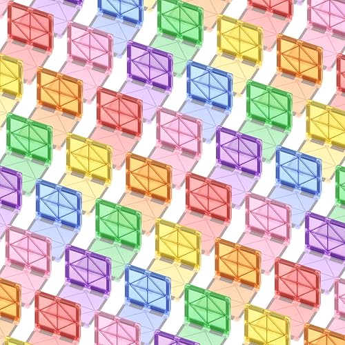 98 piezas de azulejos magnéticos para niños, juguetes magnéticos STEM para niños pequeños, bloques magnéticos, juguetes de construcción, aprendizaje