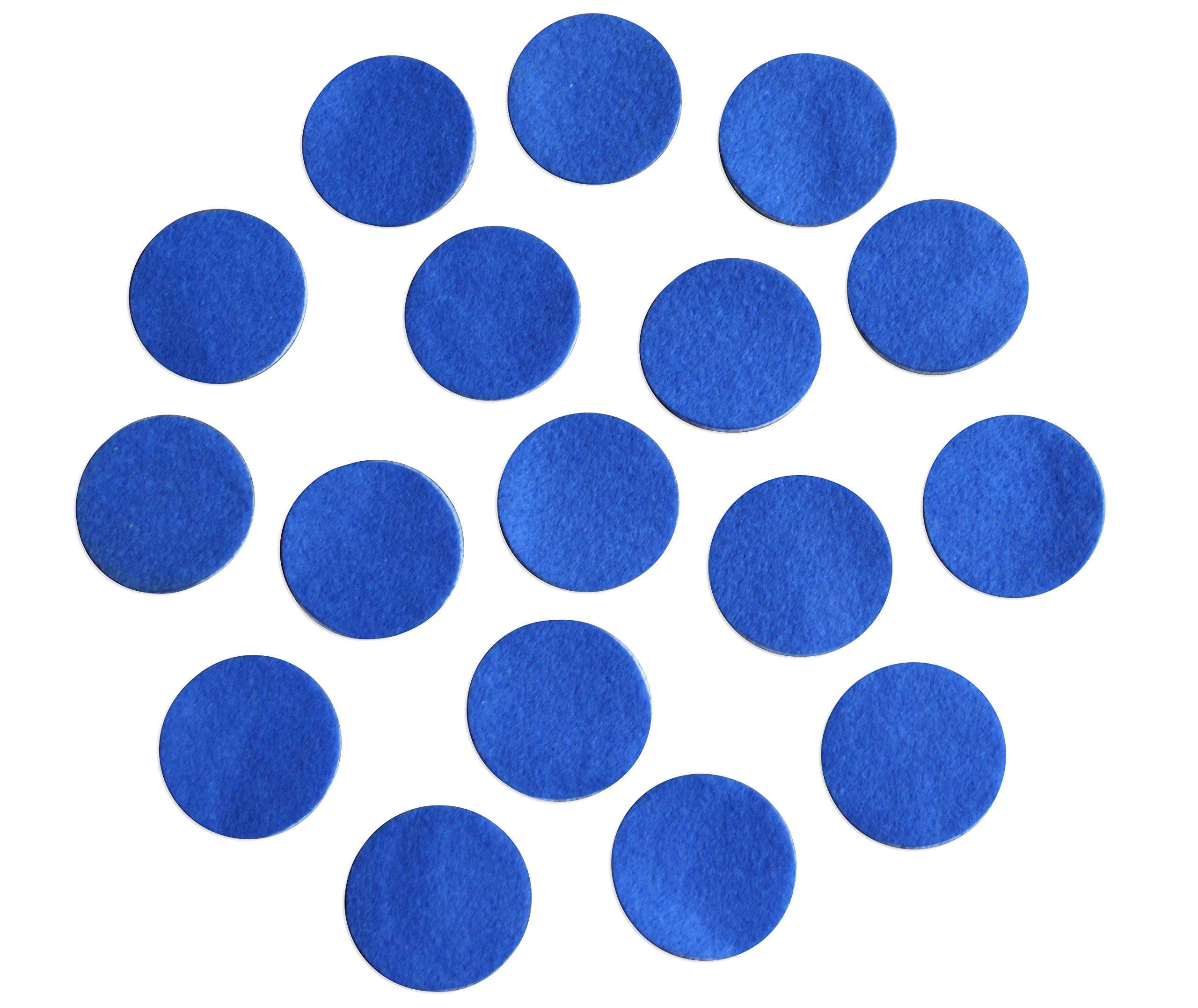 Royal Blue Adhesive Felt Circles; Package of 48 or 240 Wholesale, 1.5" Wide, Die Cut Appliques; DIY Projects (48 Count)