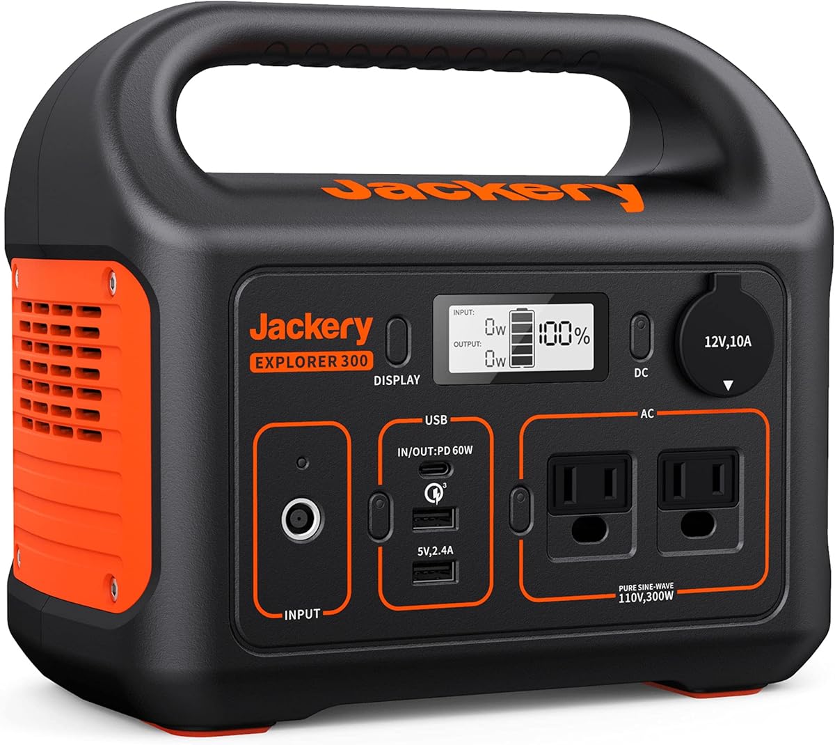 Amazon.com : Jackery Portable Power Station Explorer 300, 293Wh Backup Lithium Battery, Solar Generator for Outdoors Camping Travel Hunting Blackout (Solar Panel Optional)