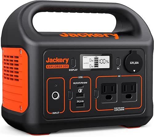 Jackery Portable Power Station Explorer 300, 293Wh Backup Lithium Battery,