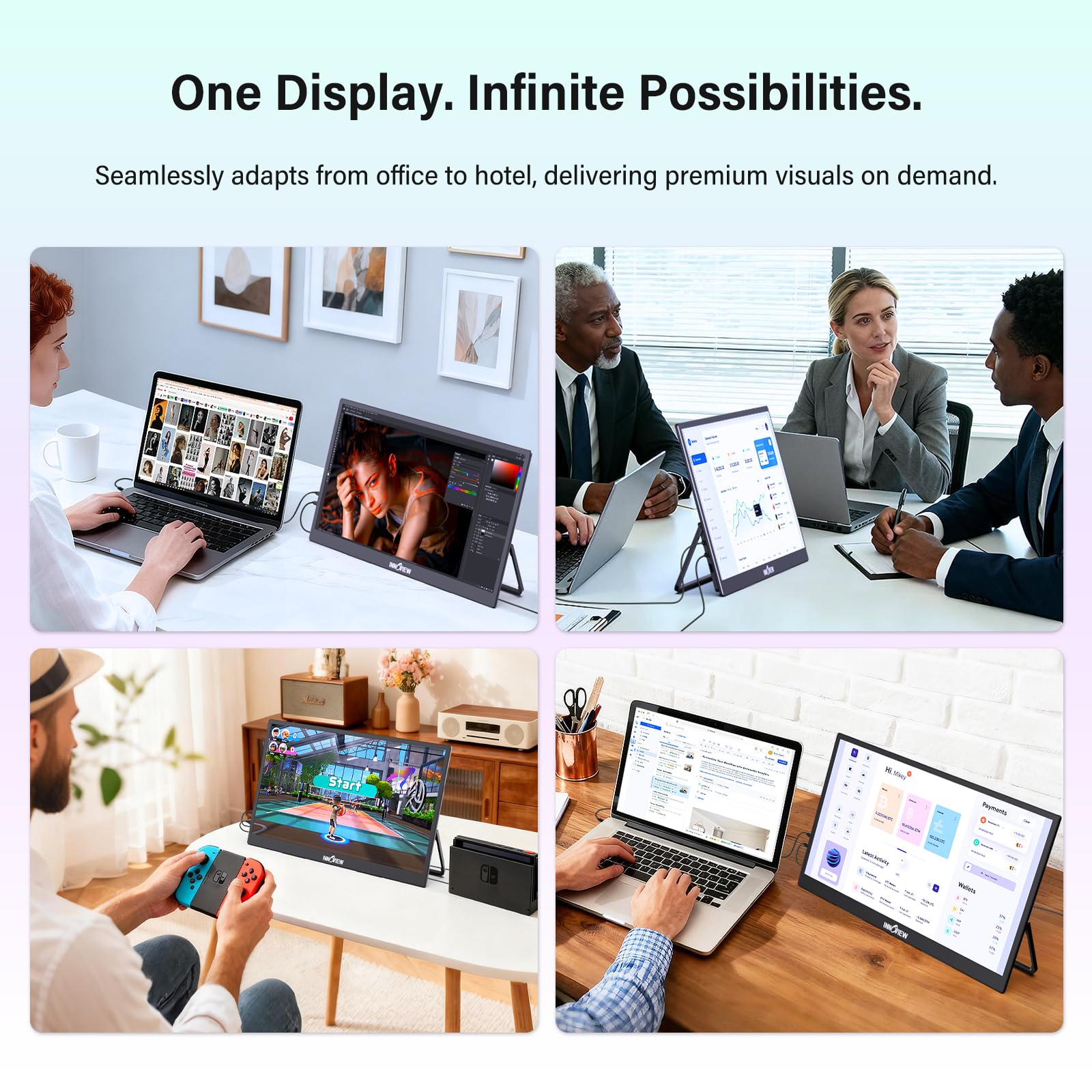 Amazon.com: InnoView 4K Portable Monitor 18.5