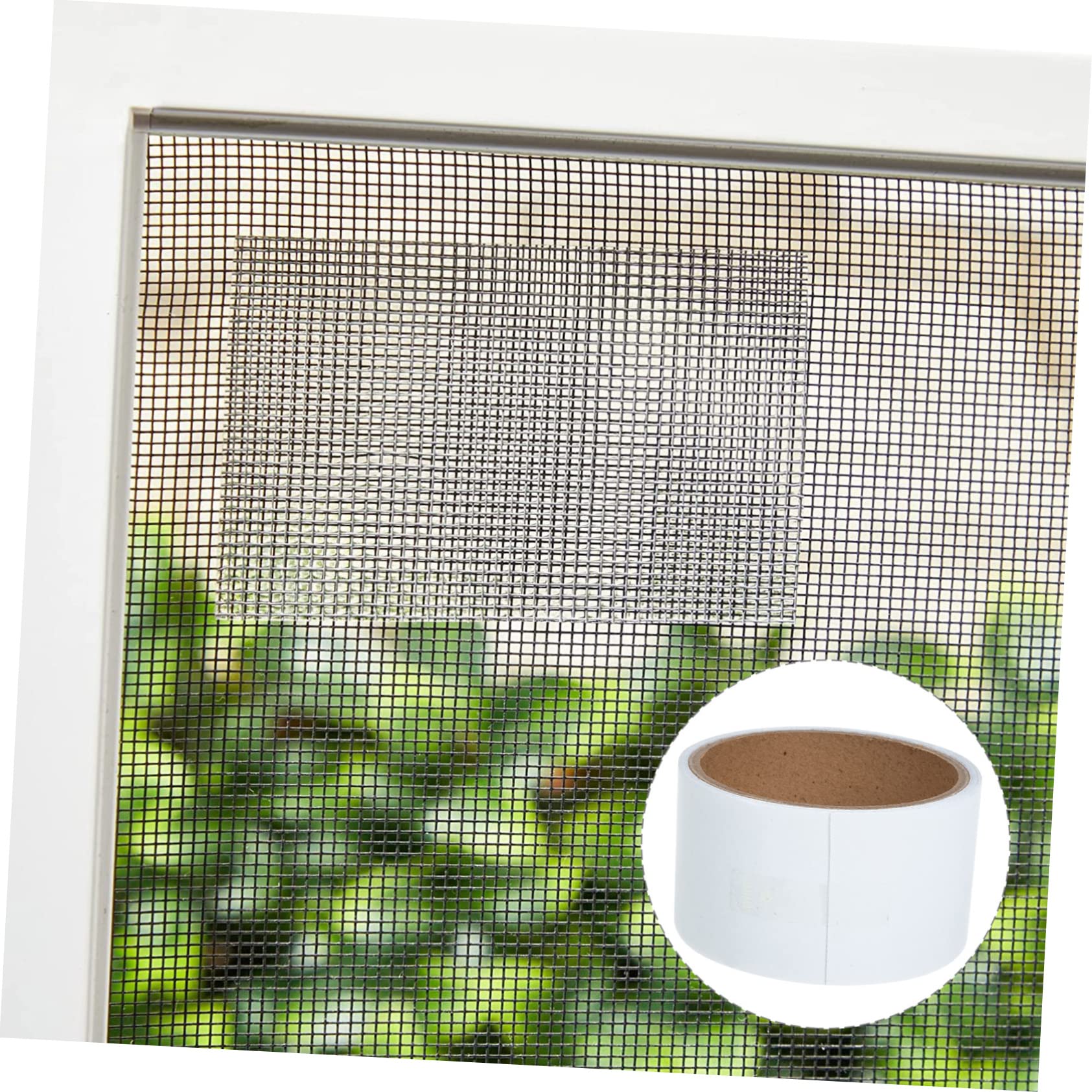 STOBOK 5 Rollen Screen Reparaturband Selbstklebend Stark Haftend für Verschiedene Oberflächen zur Reparatur von Löchern und Rissen Fliegengittern Türen und Zelten