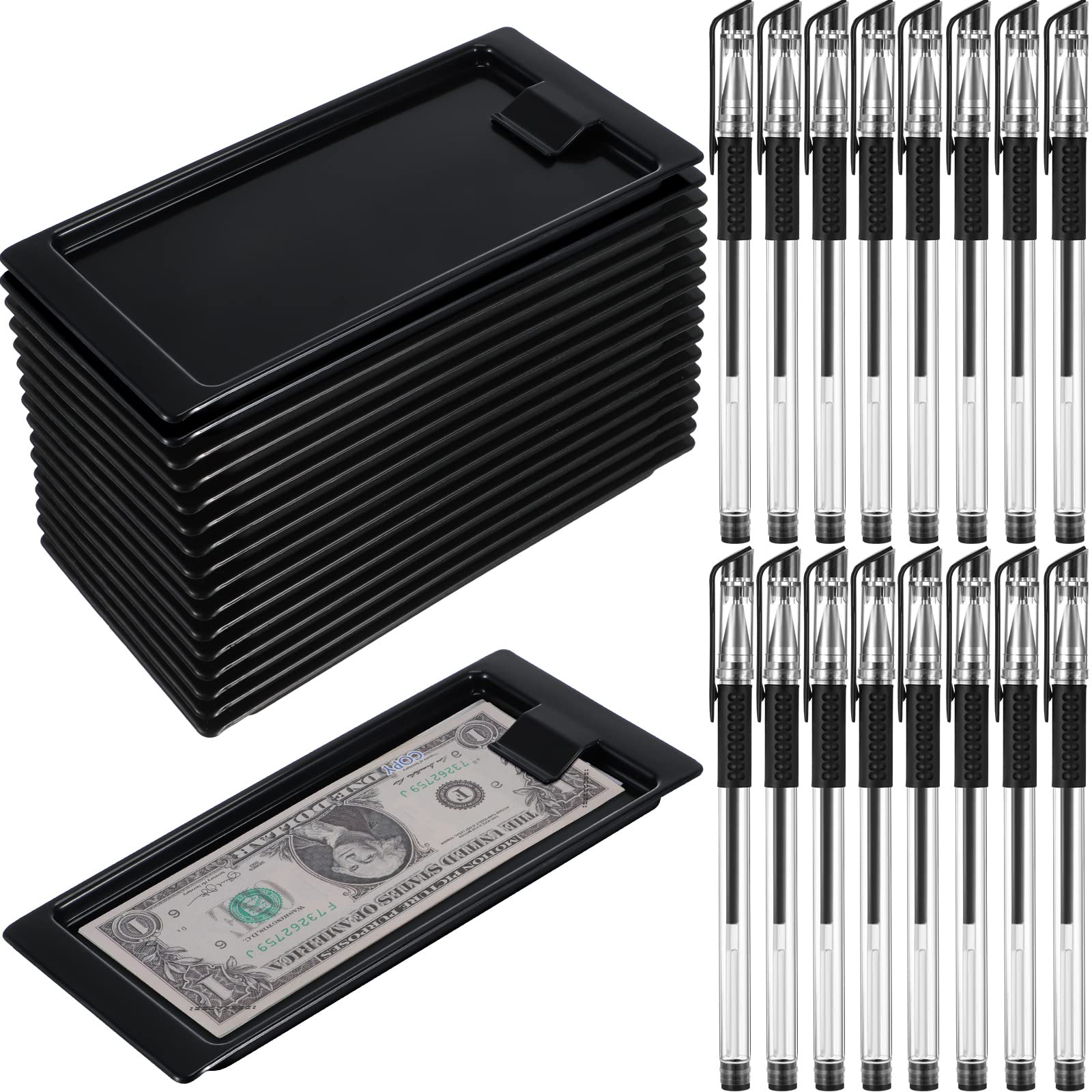 Buy Black Plastic Tip Tray Receipt Holder Tray Check Holder Restaurant