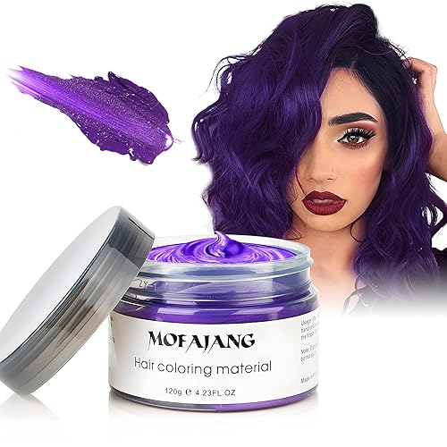 Miniatura 48 de Pomadas Mofajang de cera para el cabello, 4.23 oz, material de cera para colorear el cabello natural, desechable, arcilla para peinar el cabello