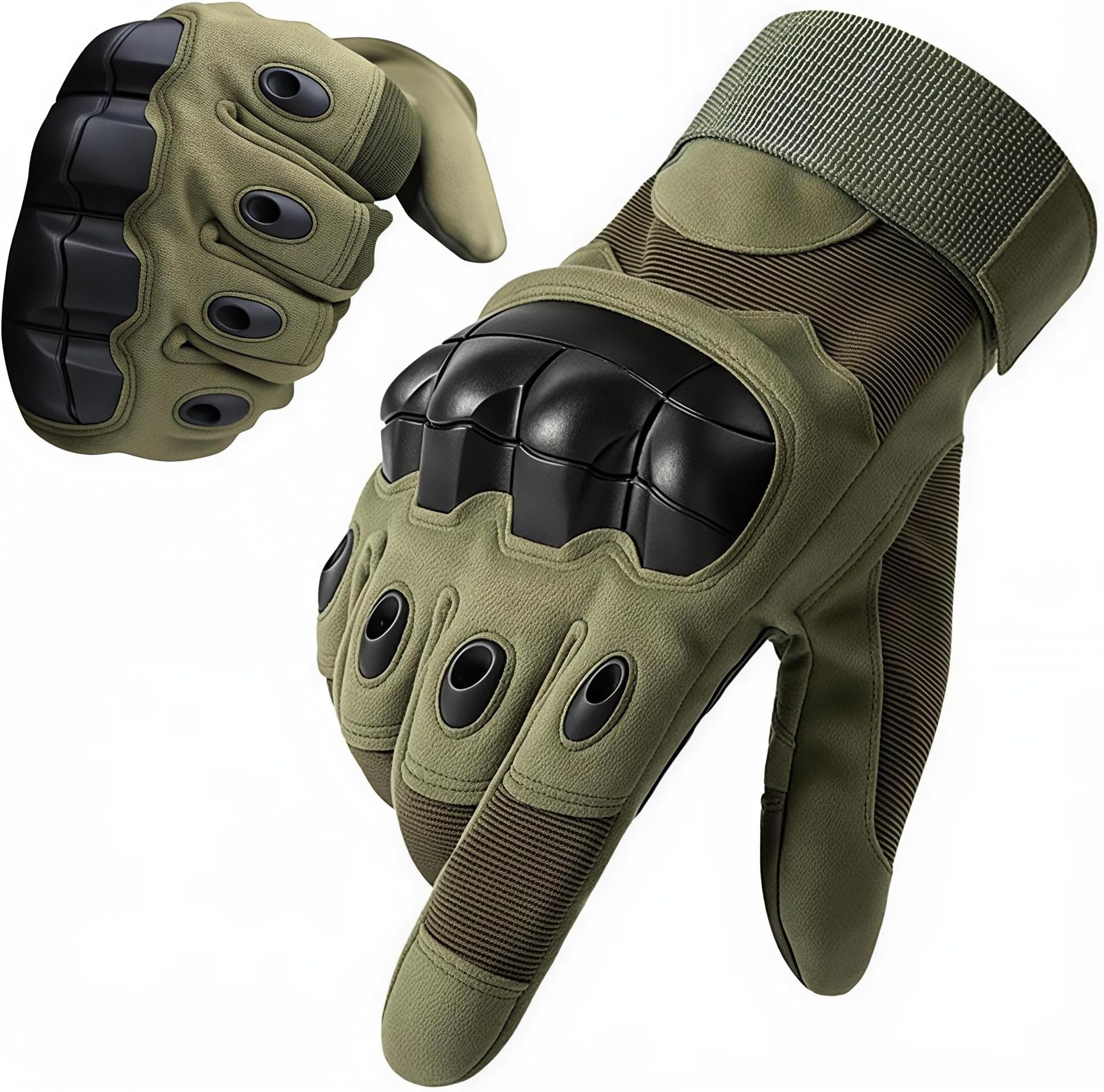 PROBEROSยฎ Full Finger Bike Gloves for Men Women, Bike Riding Gloves Touch Screen Hard Knuckle Gloves for Outdoor Sports and Work Suitable for Cycling Motorcycle Hiking Climbing Lumbering