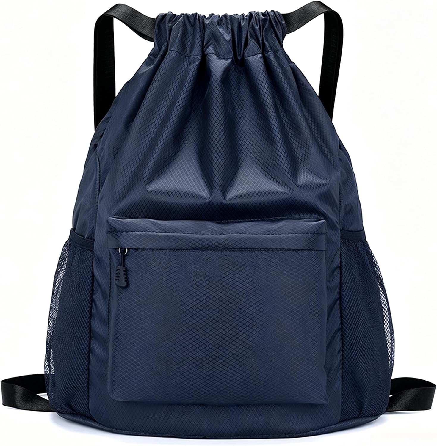 Tygelluis Drawstring Backpack, Waterproof Gym Bag with Water Bottle Pocket for Women Men, Pull String Sport Bag for Swim, Soccer and Basketball,Purple