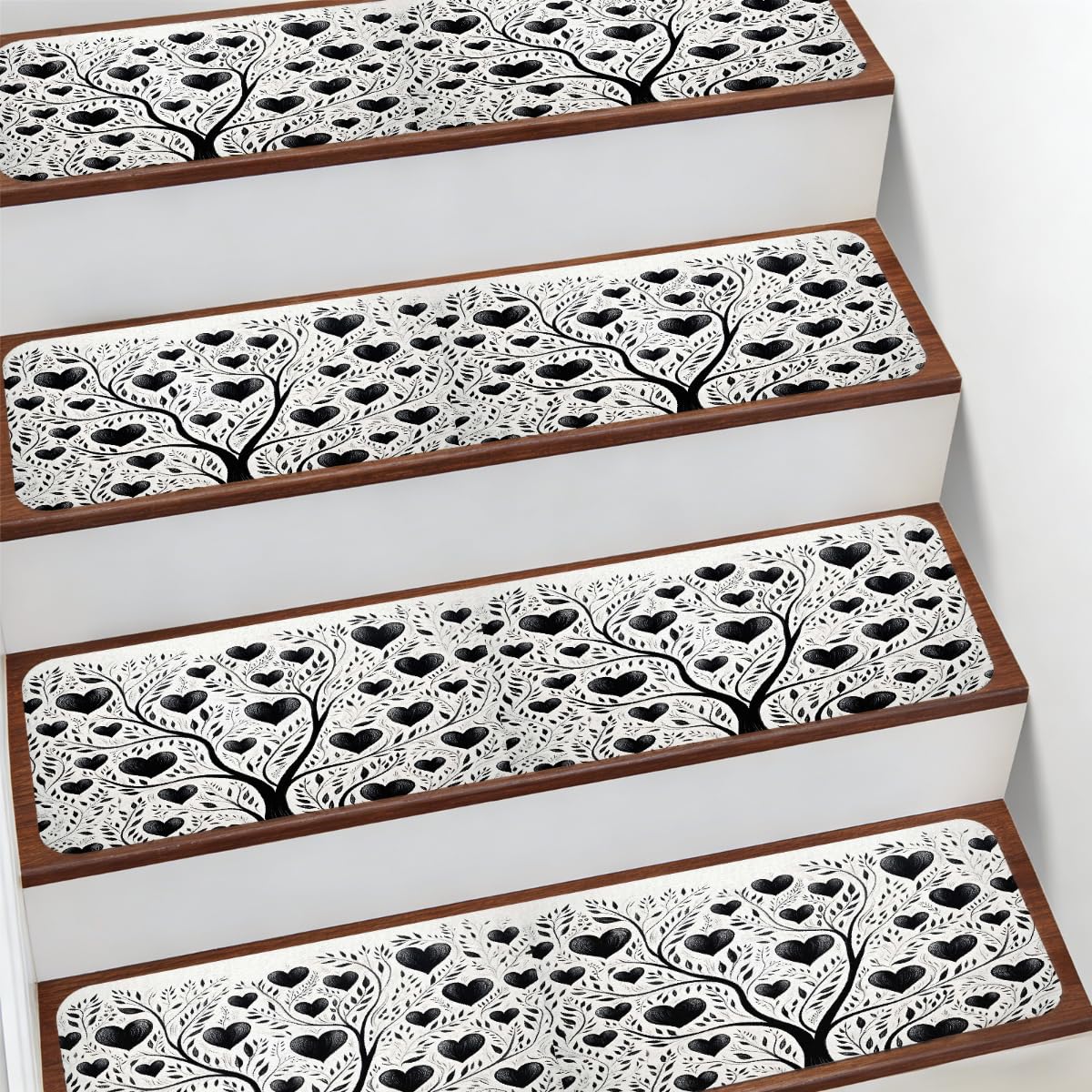 Protectores de escalera interiores antideslizantes Mexpekil de 7.8x30 para evitar caídas en casa