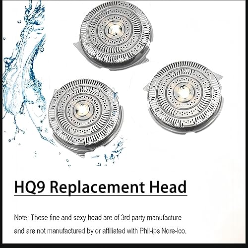 Miniatura 5 de Cabezales de repuesto HQ9 compatibles con cabezales de repuesto Norelco Hq9, compatibles con Philips Norelco Hq9 Speedxl cabezales de repuesto 8140