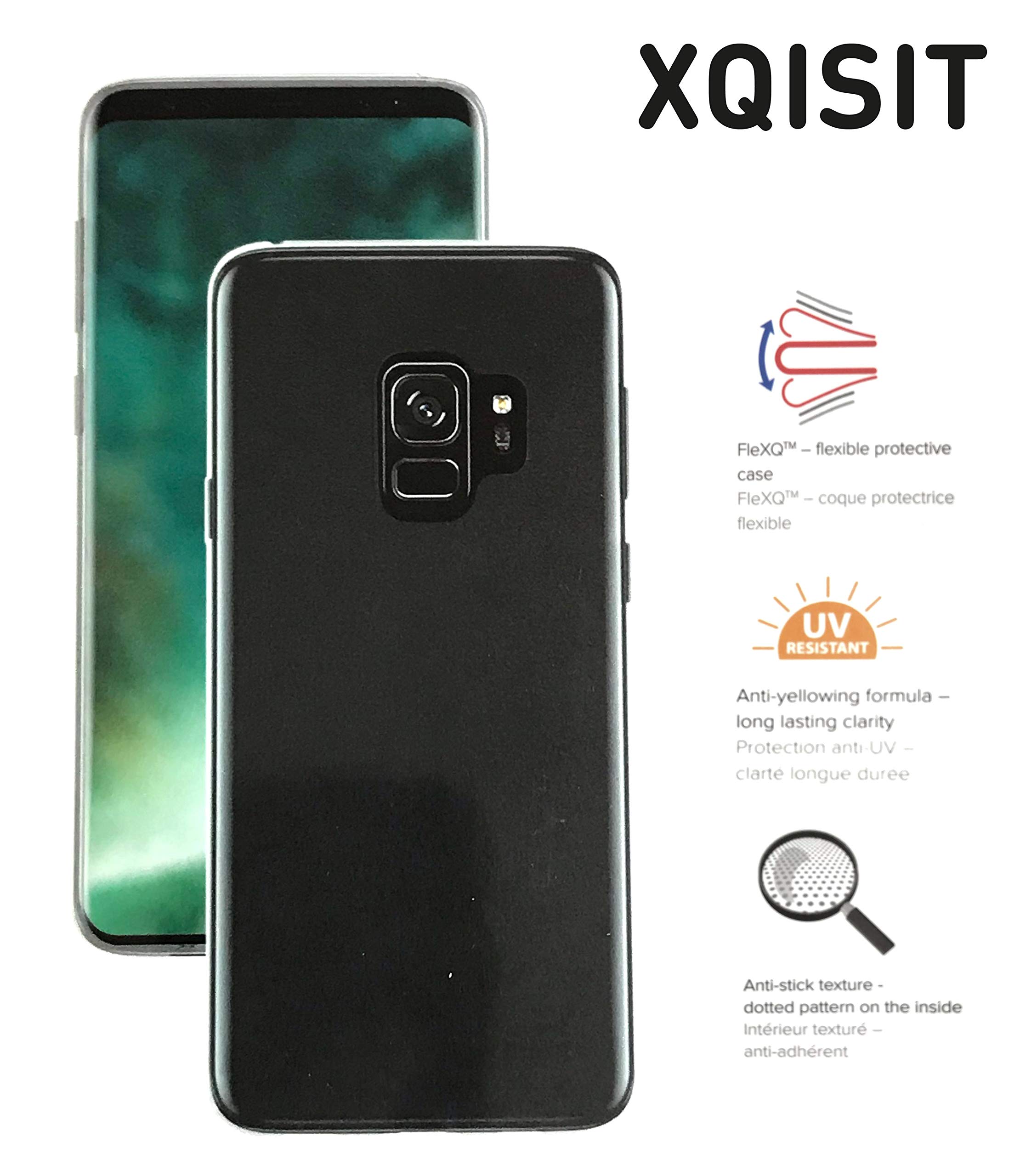XqisitFlex Case for Galaxy S9+ Clear