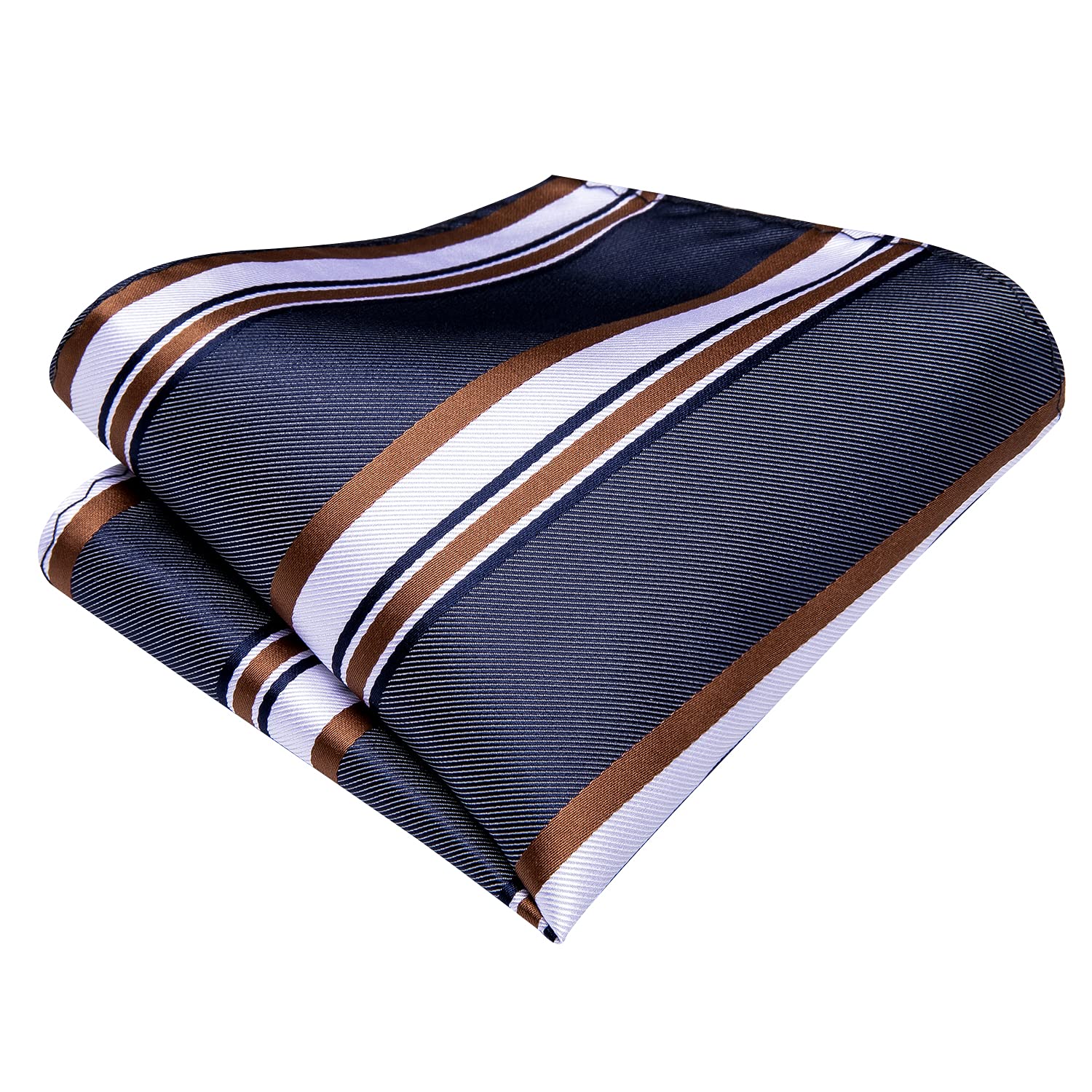 Hi-Tie Corbatas de seda para hombre, corbata tejida formal, gemelos cuadrados de bolsillo, juego de pines de solapa para boda y negocios