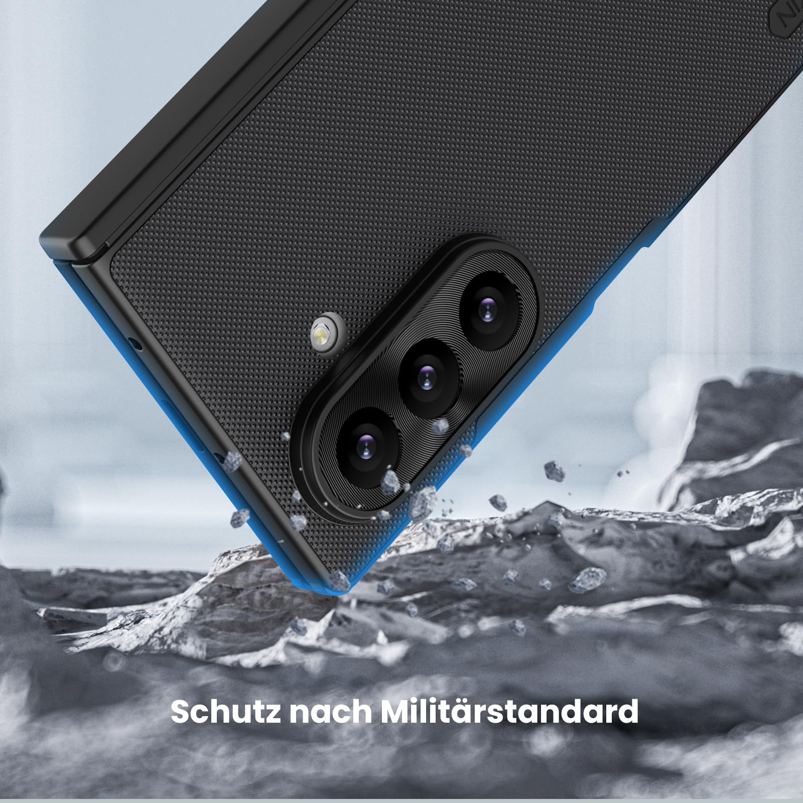 Nillkin für Samsung Galaxy Z Fold 8 Ultra Hülle, Kompatibel mit Magsafe, Scharnierschutz Slim Schutzhülle, Frosted Shield Fold Hart PC Anti-Kratz Dünn Handyhülle, Schwarz