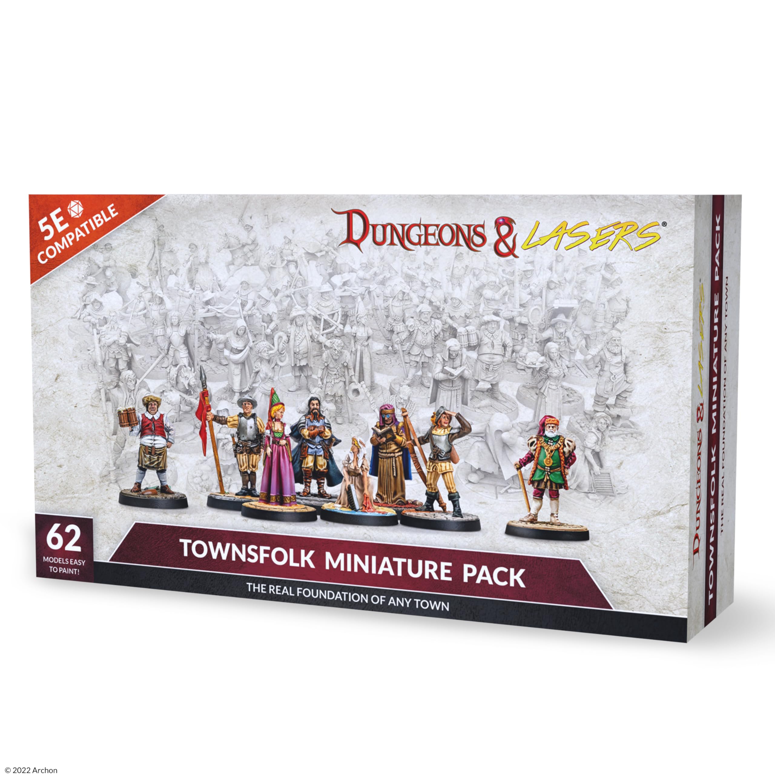 Archon Studio Dungeons & Lasers - Townsfolk Minature Pack - EN
