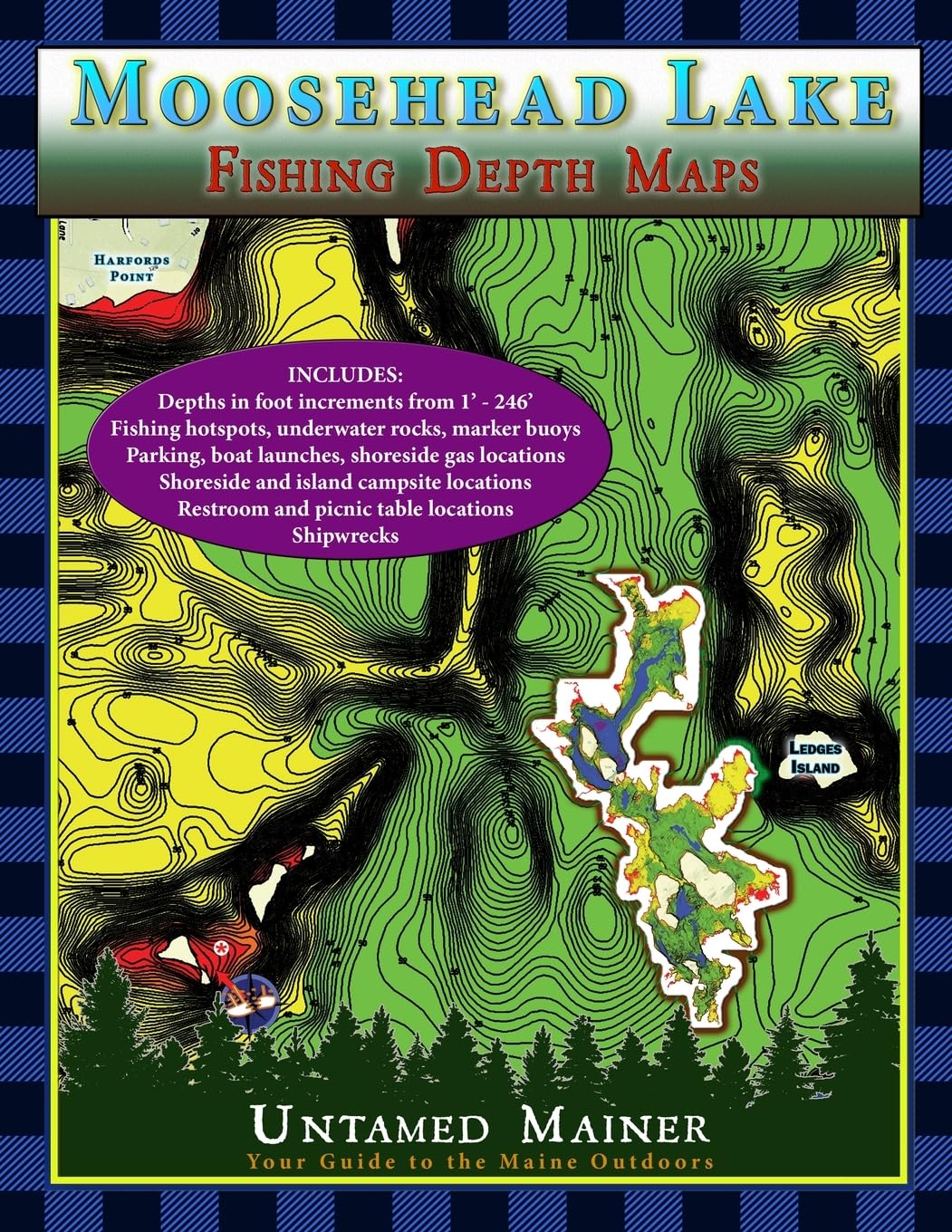 Moosehead Lake Depth Maps