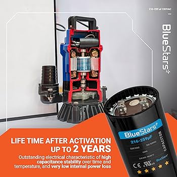 グラウンド・ゼロ キャパシター Supco Capacitor Round Run 7.5 uf 370/440 Volts for HVAC