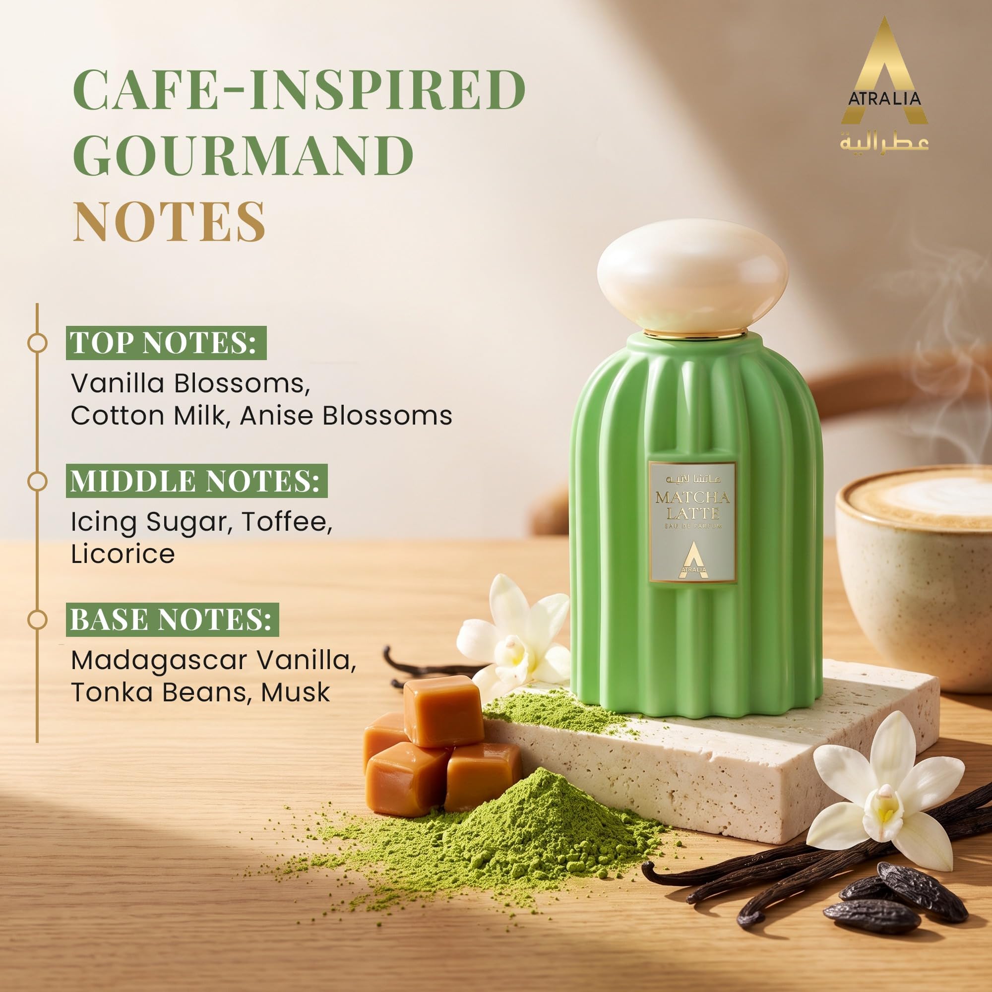 Amazon.com : Atralia Matcha Latte Eau de Parfum – Sweet & Long