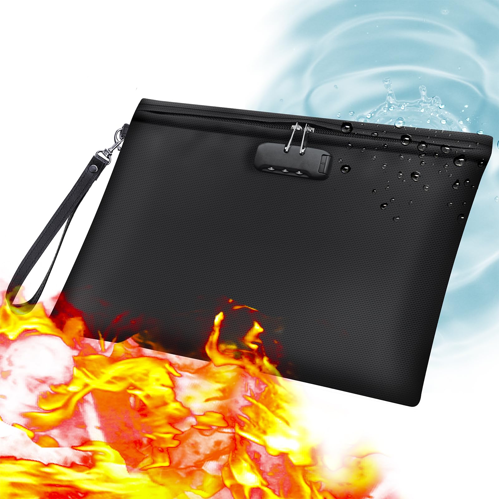 10%引き‼️耐火マネーバッグ 耐火防水キャッシュバッグ ジッパー付 楽天市場】耐火バッグ 集金袋 【防災・防犯の専門家監修