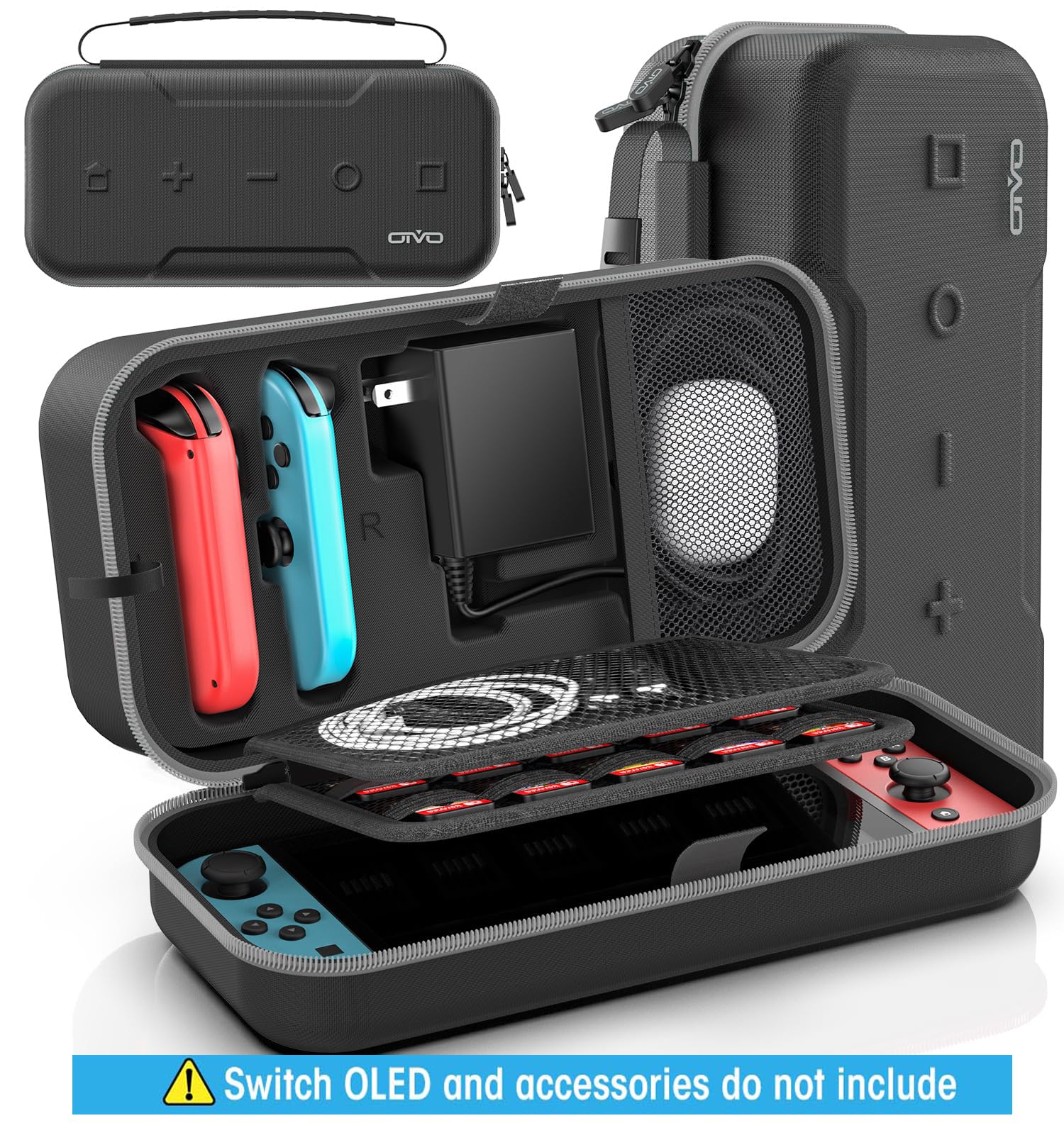 New World Switch Carrying Case Bag for Switch & Switch OLED Model ,Protable Travel Case Cover with Game Card Slots ,Upgraded Pouch Case for Joy-Con and Adapter (B0C9QCZ1KN) Amazon Price History, Amazon Price Tracker
