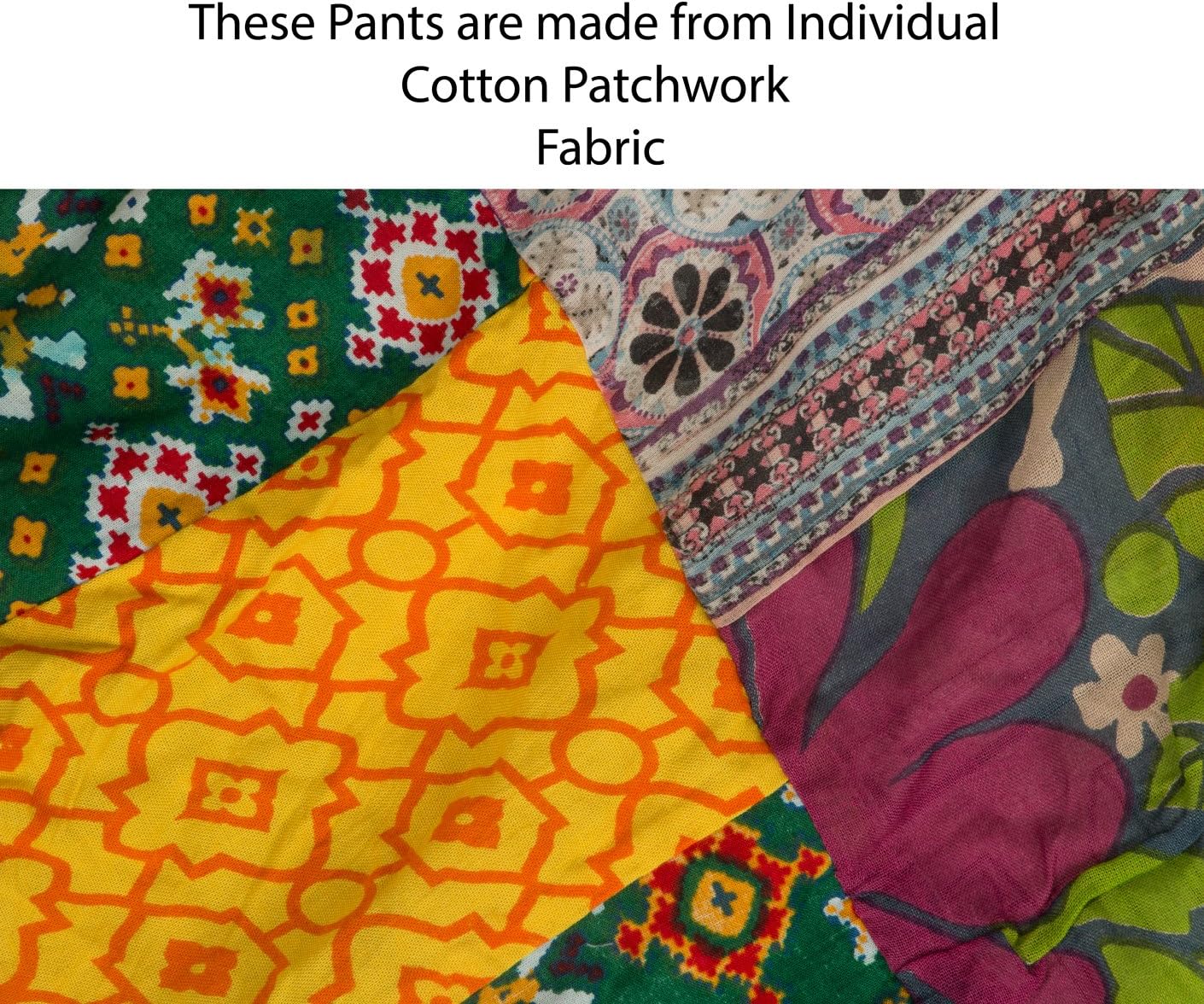 Tribe Azure 100% Cotton Harem Pants Colorful Summer Hippie Yoga Boho Casual Fashion Women - Image 6