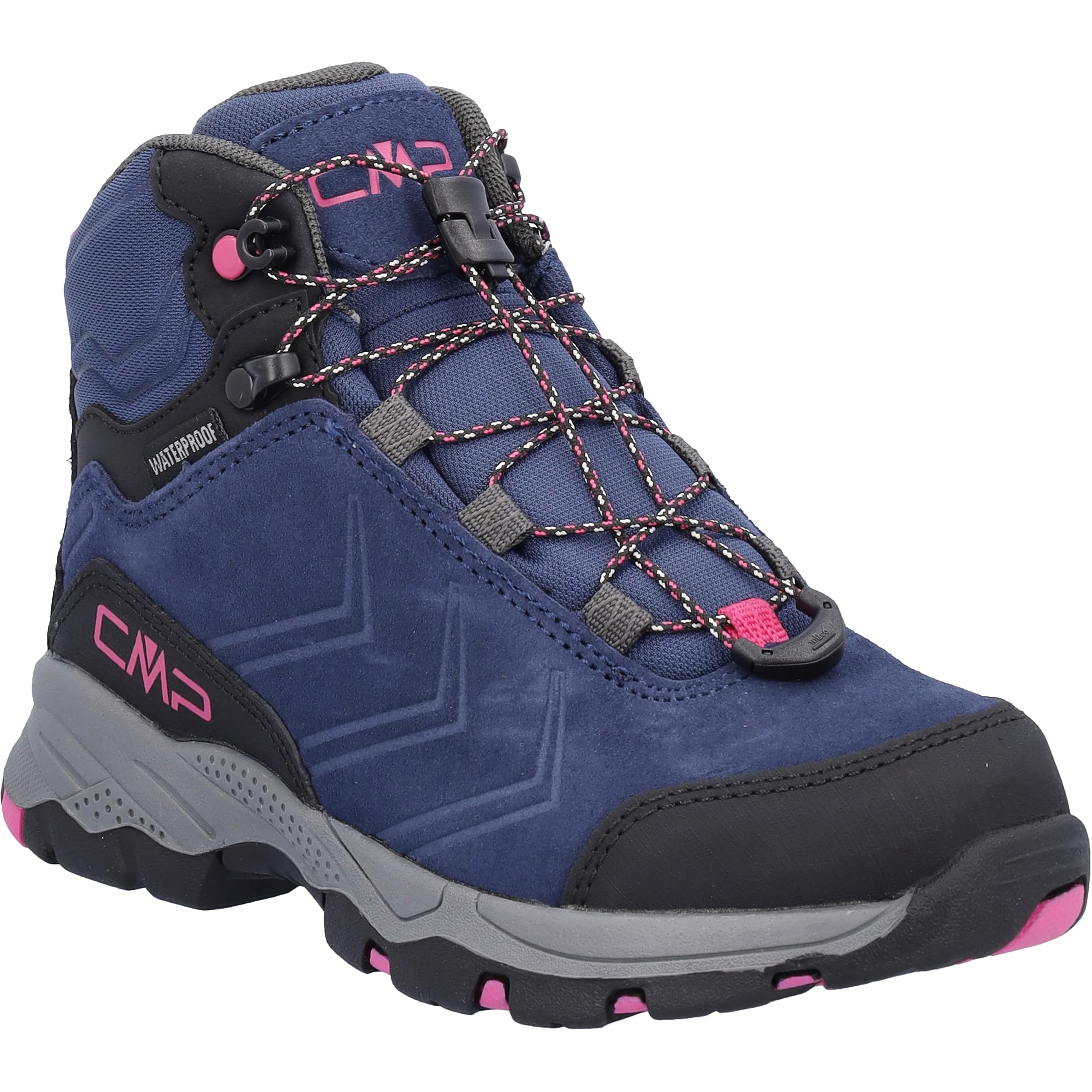 CMP Kids Melnick Mid Trekking Shoes WP, Botas para Senderismo Unisex niños, Blue, 35 EU