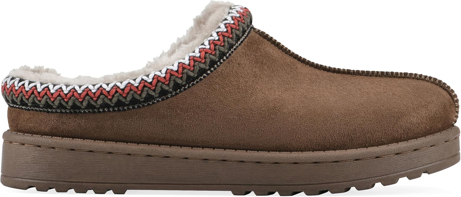 WHITE MOUNTAIN Women's Icebin Faux Fur Slipper Clog - Image 3