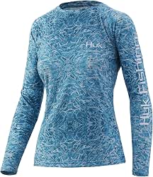 HUK Mens Pursuit Long Sleeve Shirt|Performance Shirt + Sun Protection