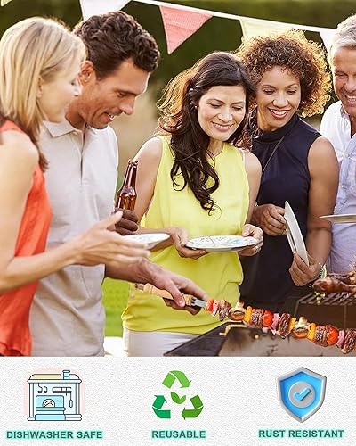 Miniatura 5 de Brochetas de metal grandes de 22 pulgadas