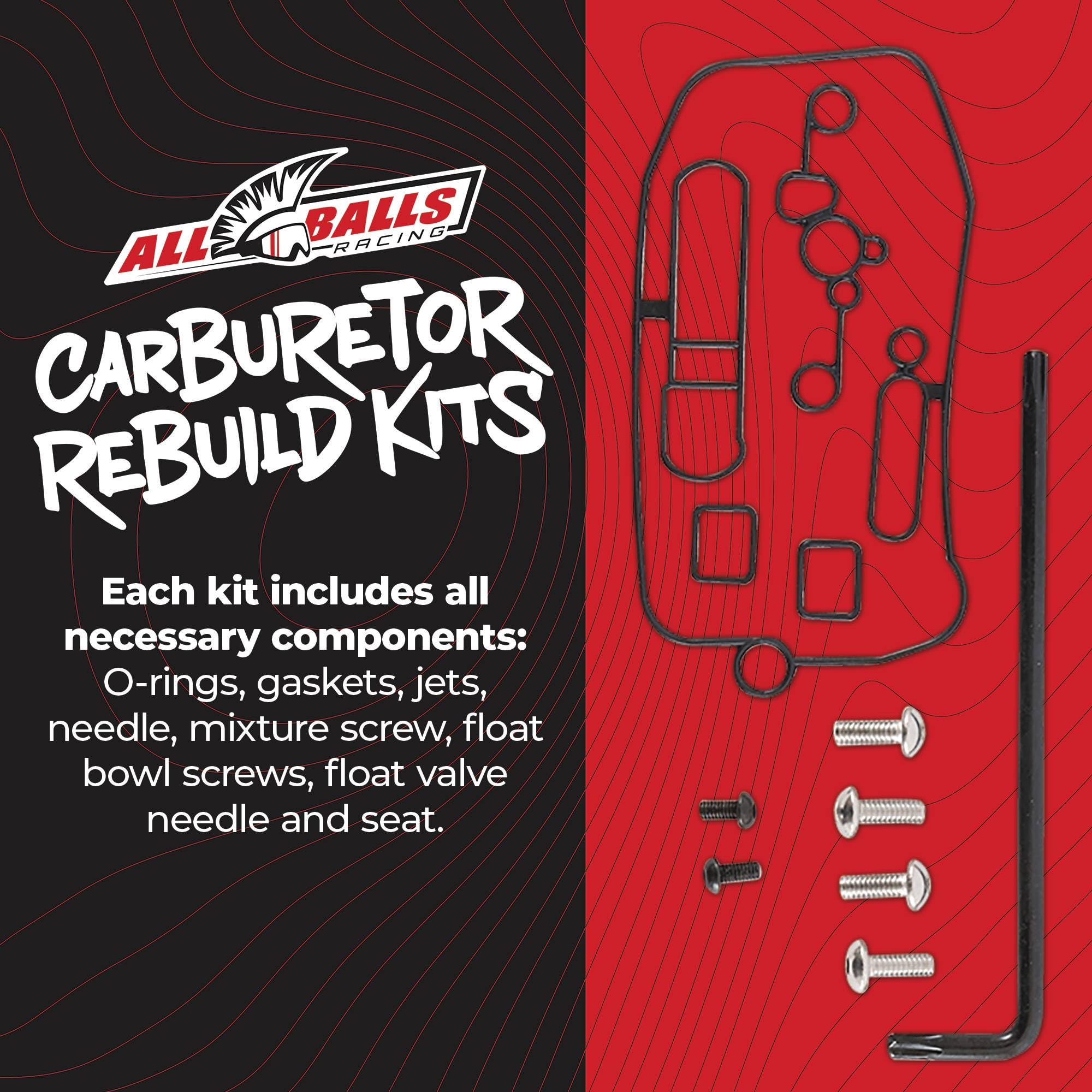 Amazon.com: All Balls Racing Carburetor Kit, mid body gasket Kit
