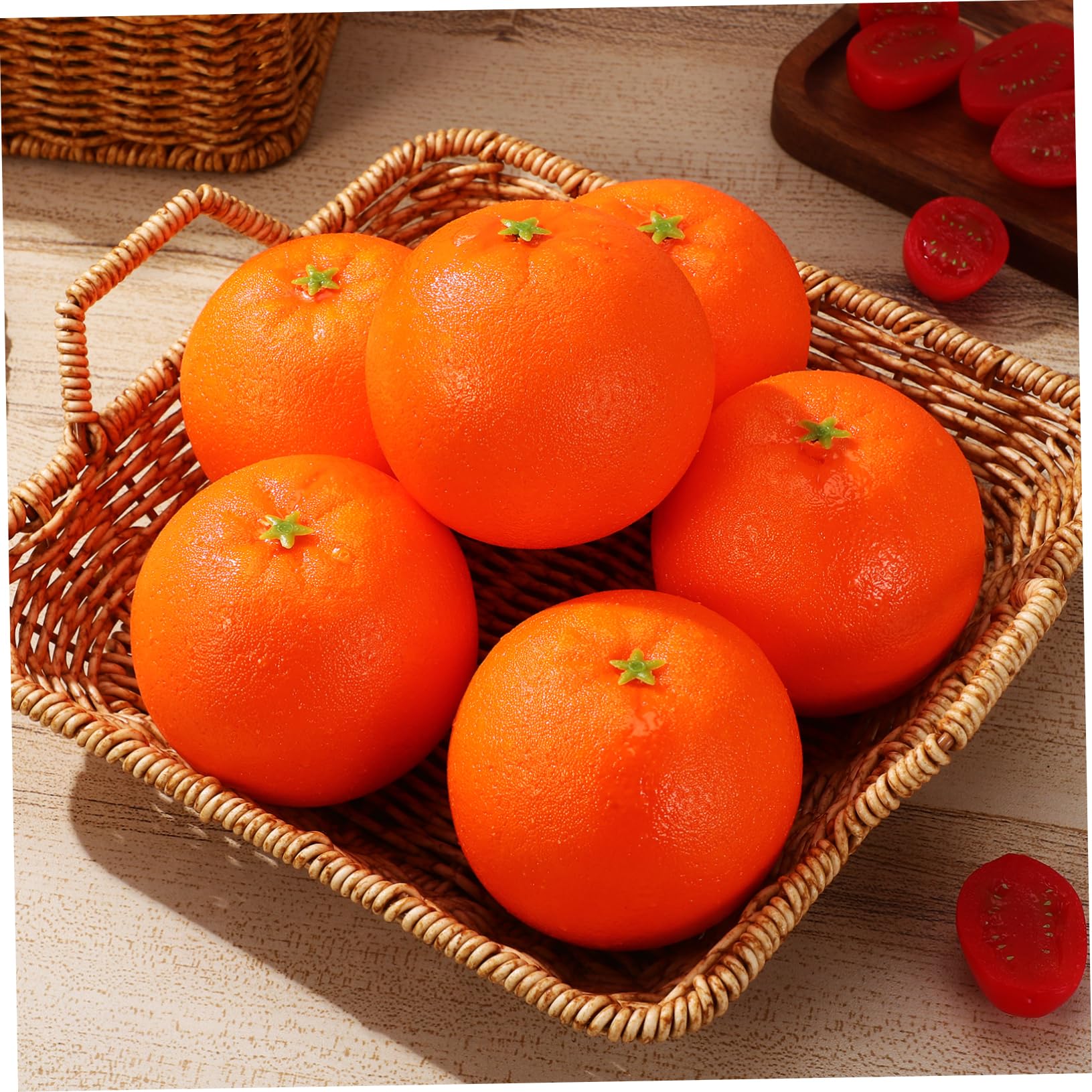 Gatuida 2 Set Decorazioni Arancione Frutta Artificiale Per La Decorazione Festa Rinascita Artificiale Modelli Finti Arance Artificiali Per La Decorazione Di 6 pezzi * 2