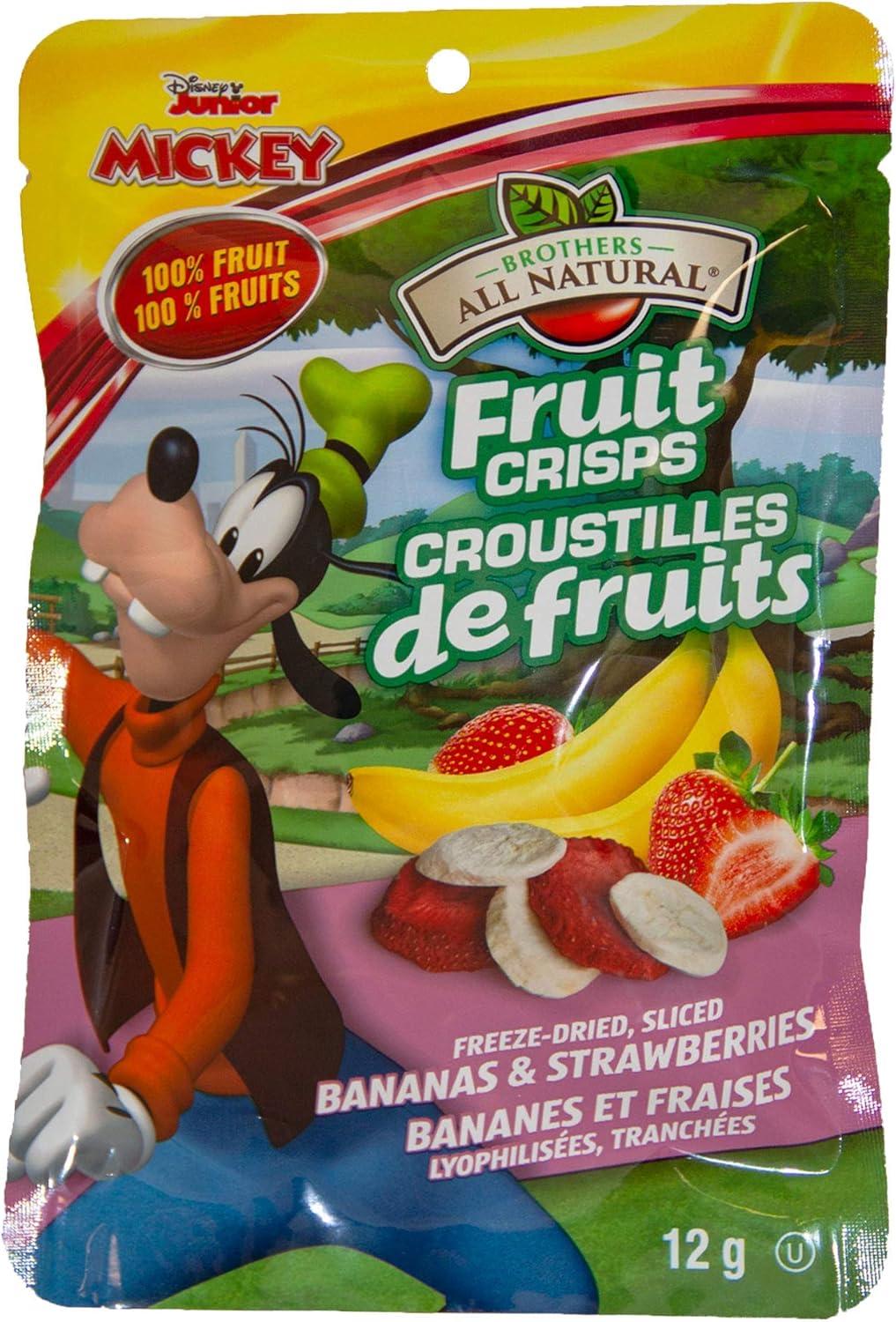 Brother's AllNatural FreezeDried Fruit Crisps, Strawberry And Banana