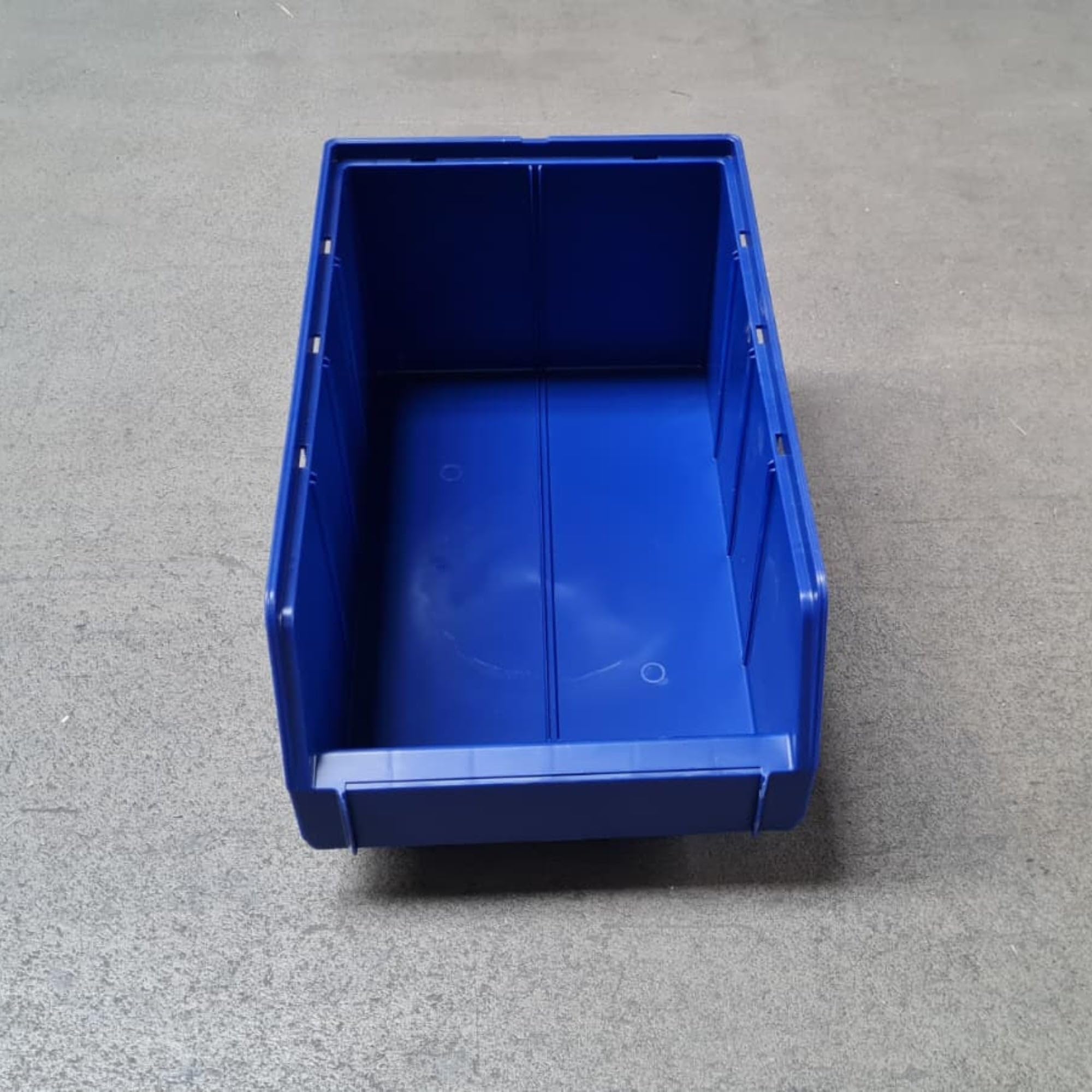 15 Stapelboxen Größe 4 Blau – Robuste Lagerboxen 335×209×152mm für Werkstatt, Schrauben & Kleinteile – Sichtlagerkästen stapelbar