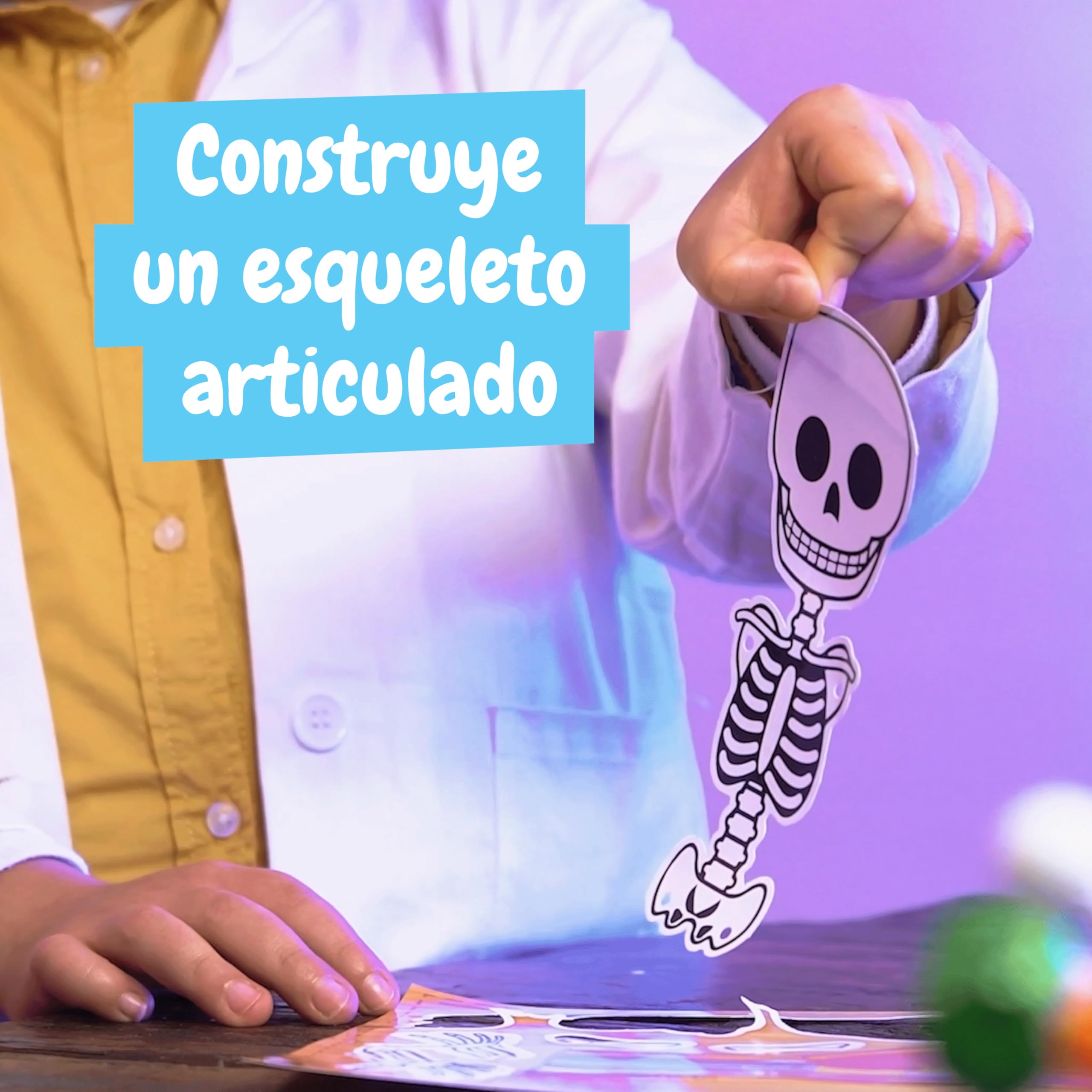 Science4you Cuerpo Humano Kit – Descubre Las Curiosidades de los Órganos, el Esqueleto y los Sistemas con Este Kit de Ciencias, Regalo para Niñas y Niños de 4 5 6 7+