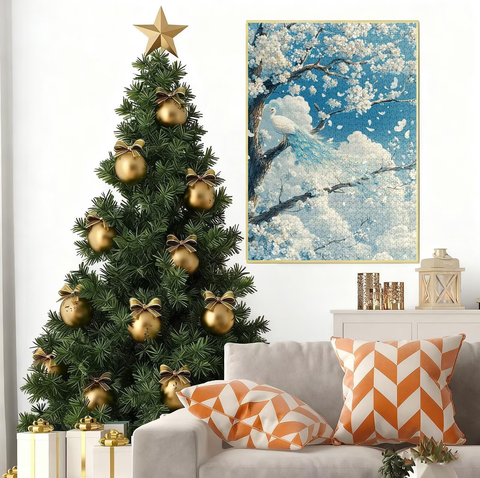 Puzzle 2000 Pezzi per Adulti, Puzzle Pavone in Legno per Adulti, Puzzles Animale Impegnativi, Giochi Educativo per Famiglie, Rompecapo con Scatola per Decorazioni Casa, Donna Regalo di Natale B-8015