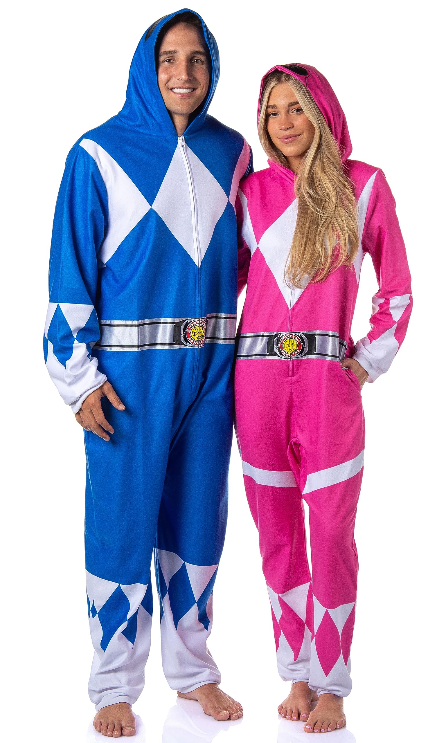 INTIMO Disfraz de Power Rangers, traje de pijama de una pieza para hombres y mujeres