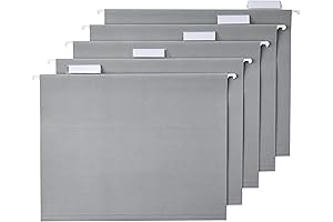Amazon Basics Hanging File Folders: An Organized Solution for Your Filing Needs