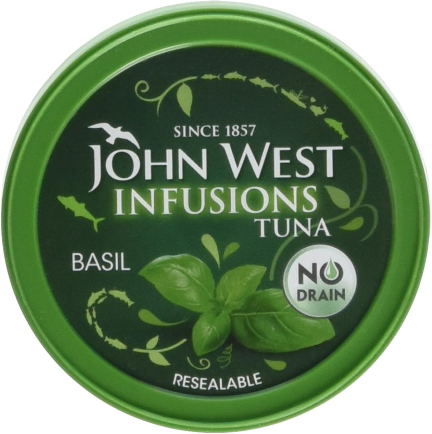 John West Infusions Tuna Basil 80 g. Single serve multipack, natural