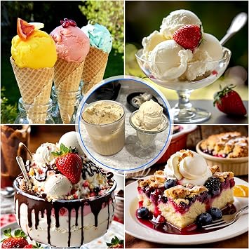 Hejo 4 Pcs Ice Cream Tubs for Ninja CREAMi Deluxe NC500 NC501 UK Series